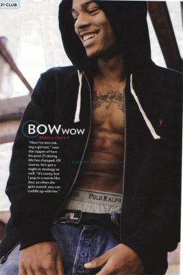 Bow Wow shirtless magazine shoot