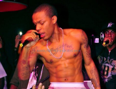 Bow Wow on Stage Shirtless