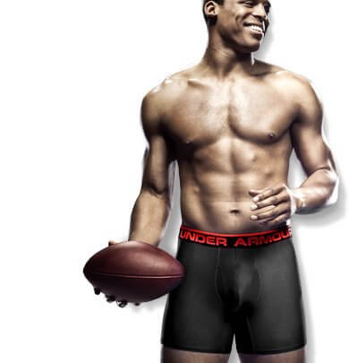Cam Newton Under Armour Boxers Modeling