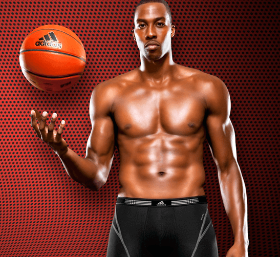 Dwight Howard Shirtless in Compression Shorts